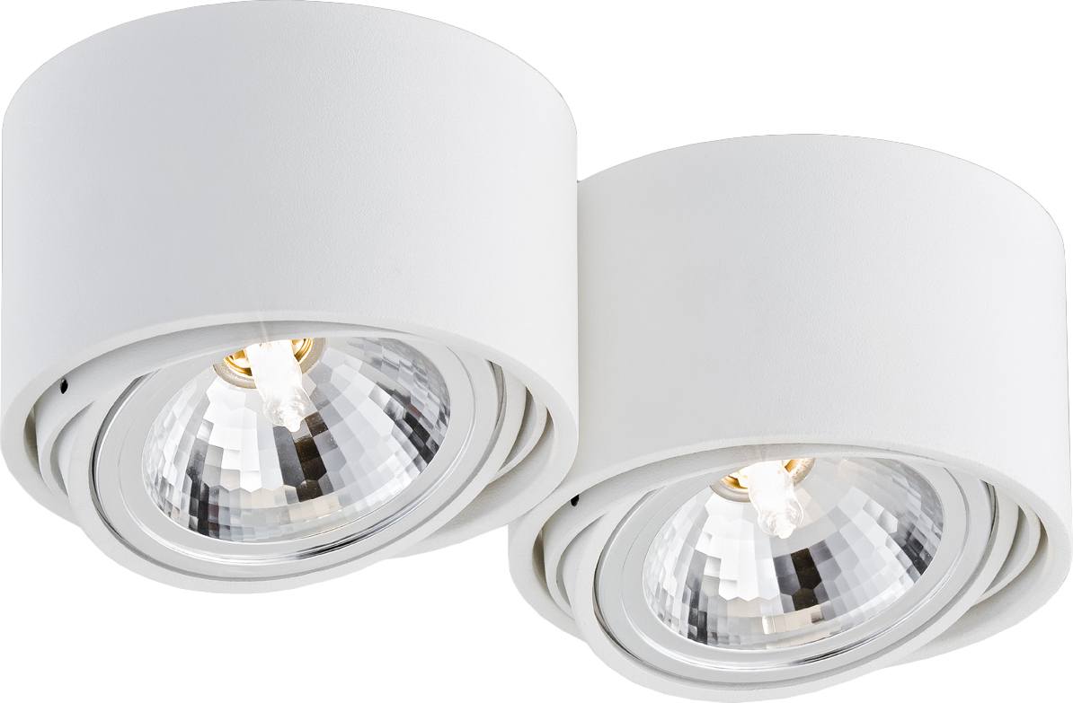 Lampa sufitowa Lumos podwójna biała