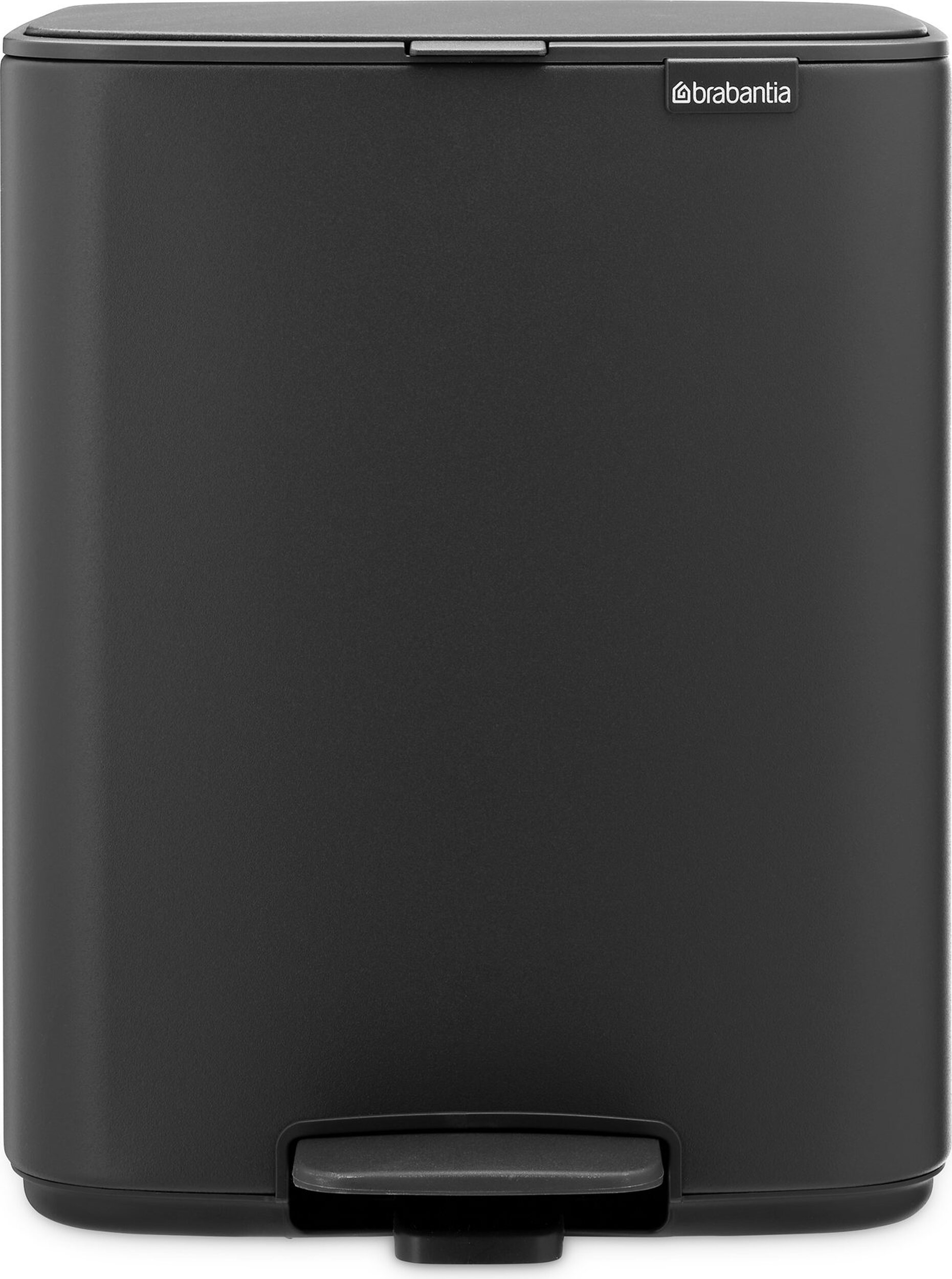 Kosz na śmieci pedałowy Bo 12 l ciemnoszary