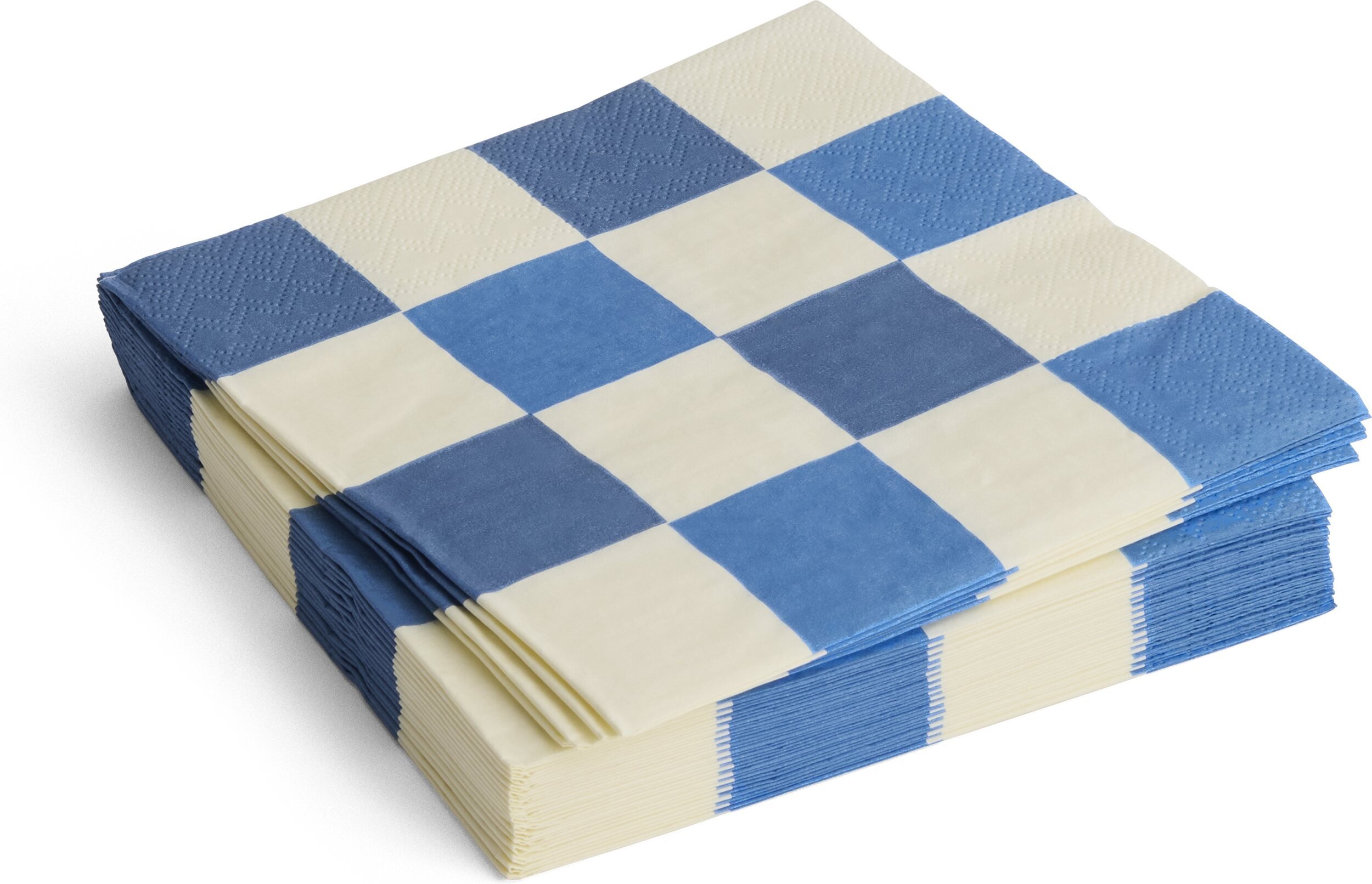 Serwetki papierowe Hay Pattern 40 x 40 cm biało-niebieska szachownica 20 szt.