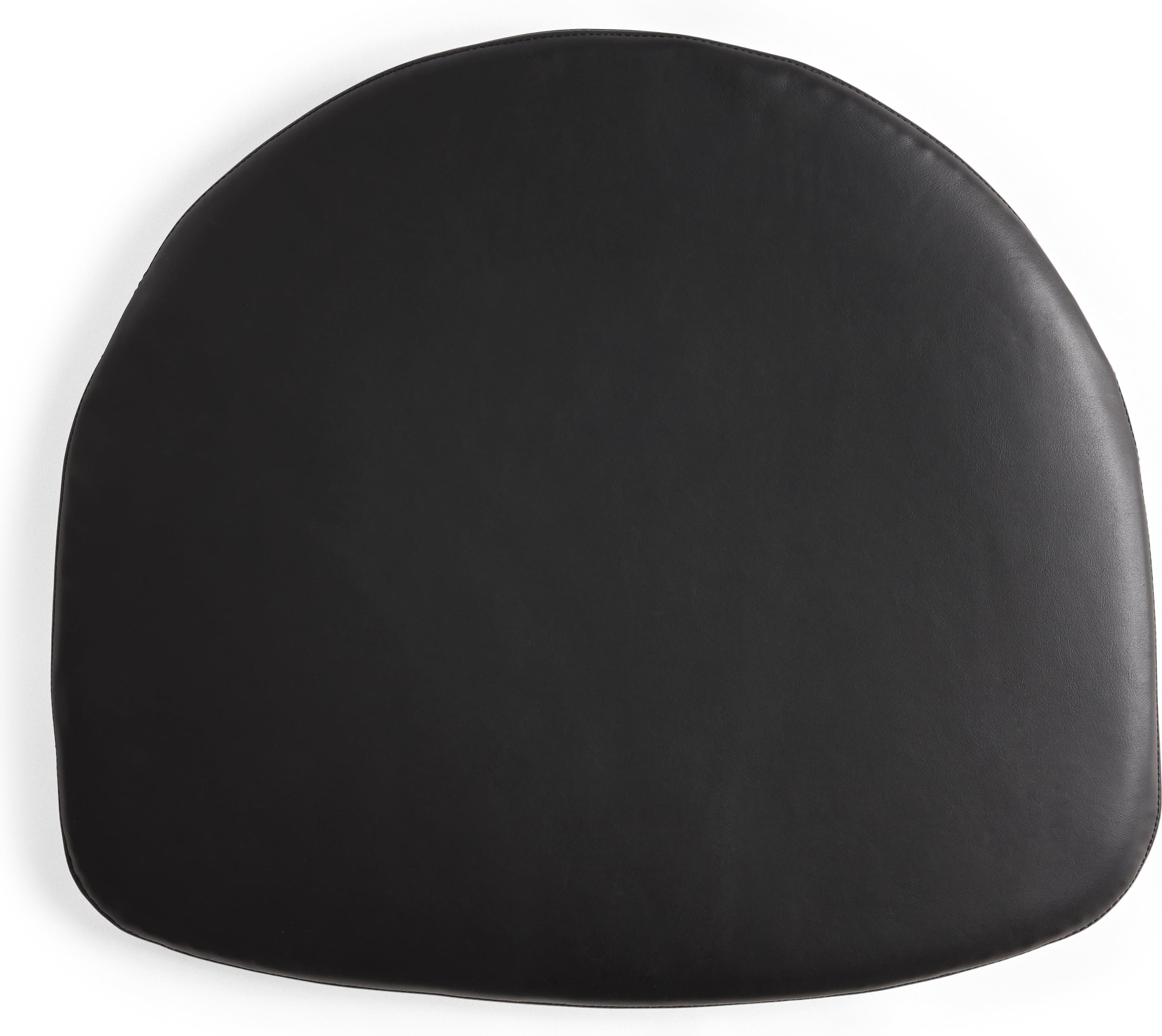 Poduszka na krzesło J-series 46 x 41 cm czarna skórzana