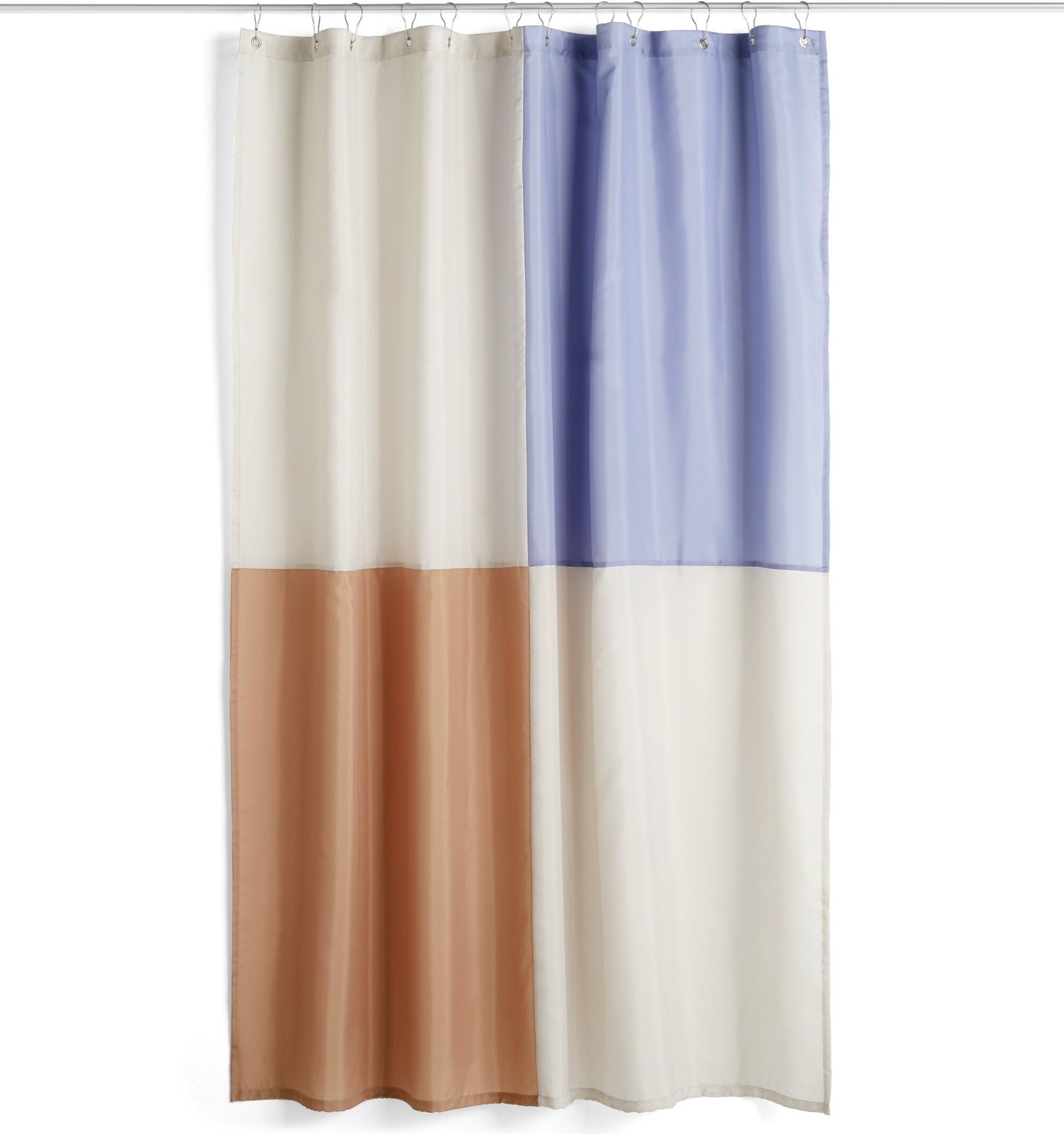 Zasłona prysznicowa Check niebieska