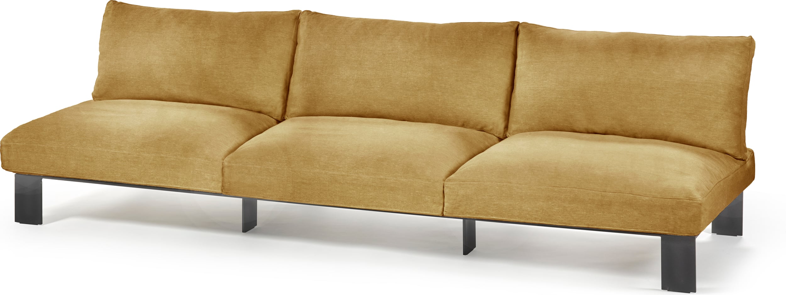 Sofa modułowa trzyosobowa Serax 273 cm musztardowa
