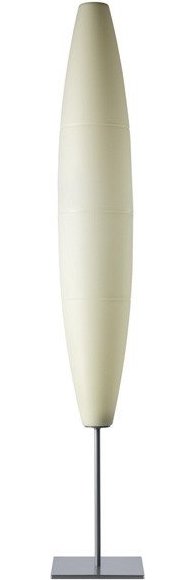 Lampa podłogowa Havana stelaż chromowany biała