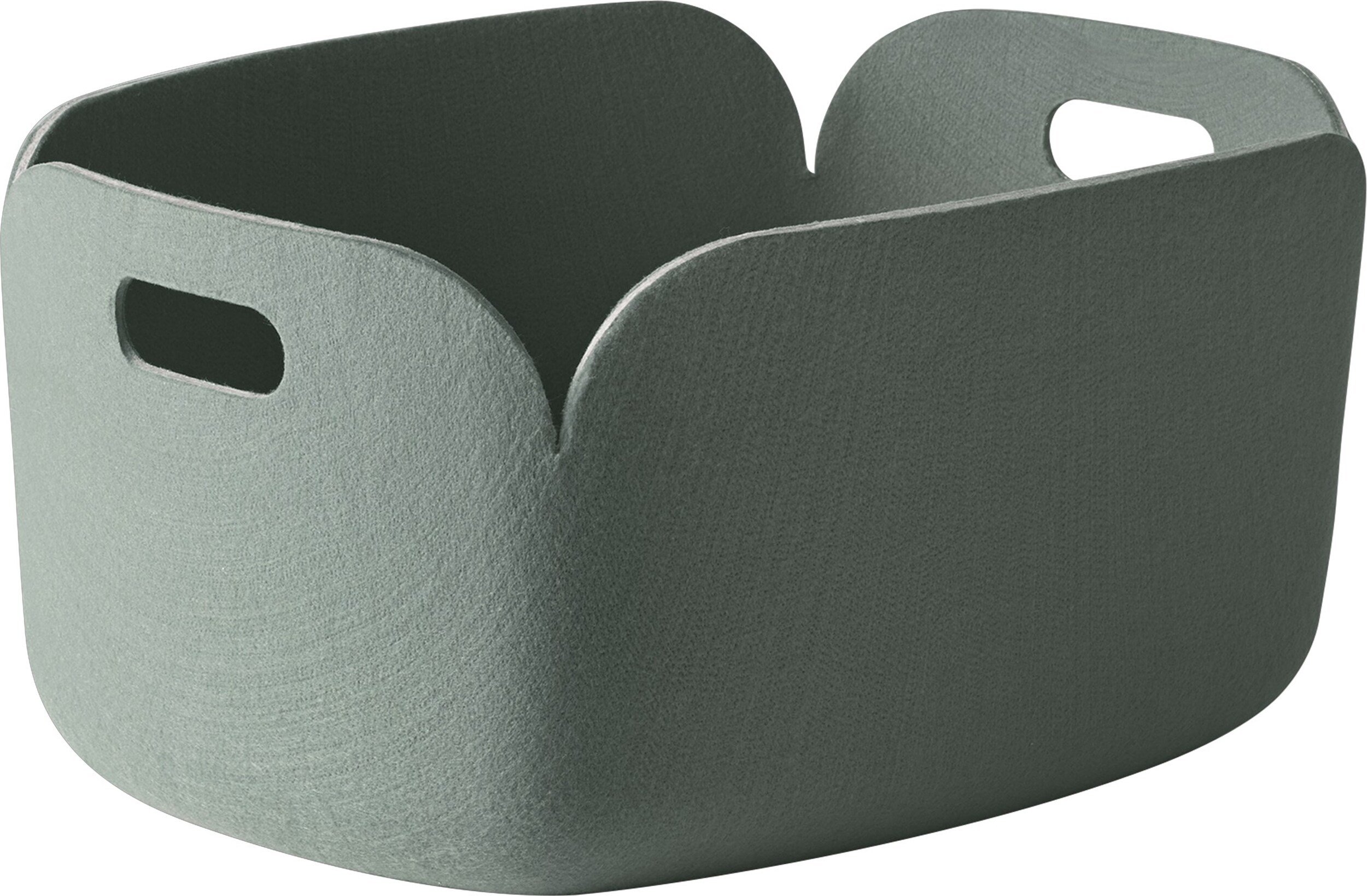 Kosz do przechowywania Restore 35 x 48 cm zgaszona zieleń