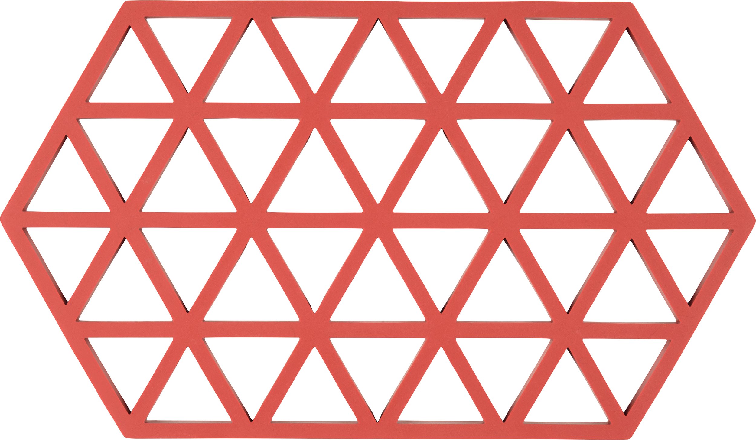 Podstawka pod gorące naczynia Triangles 24 cm czerwona