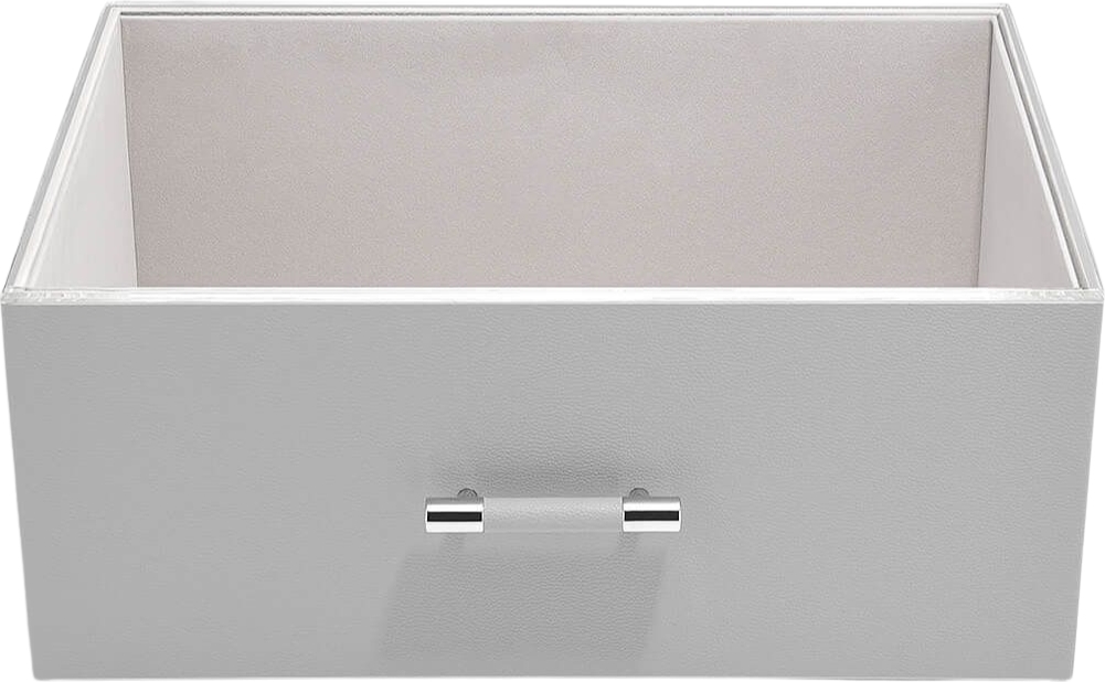 Pudełko do przechowywania Stackers Handled Pebble supersize kamienna szarość z akrylową pokrywką