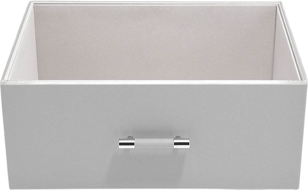 Pudełko do przechowywania Stackers Handled Pebble supersize kamienna szarość z akrylową pokrywką