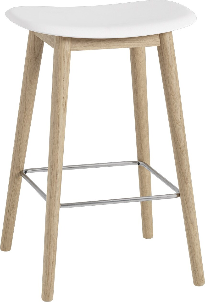 Stołek Fiber 65 cm biały