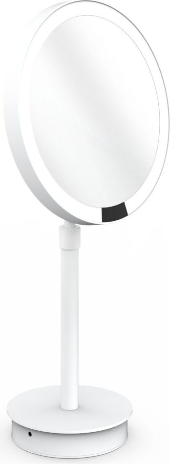 Lusterko kosmetyczne powiększające x5 Just Look Plus biały mat z gniazdkiem USB