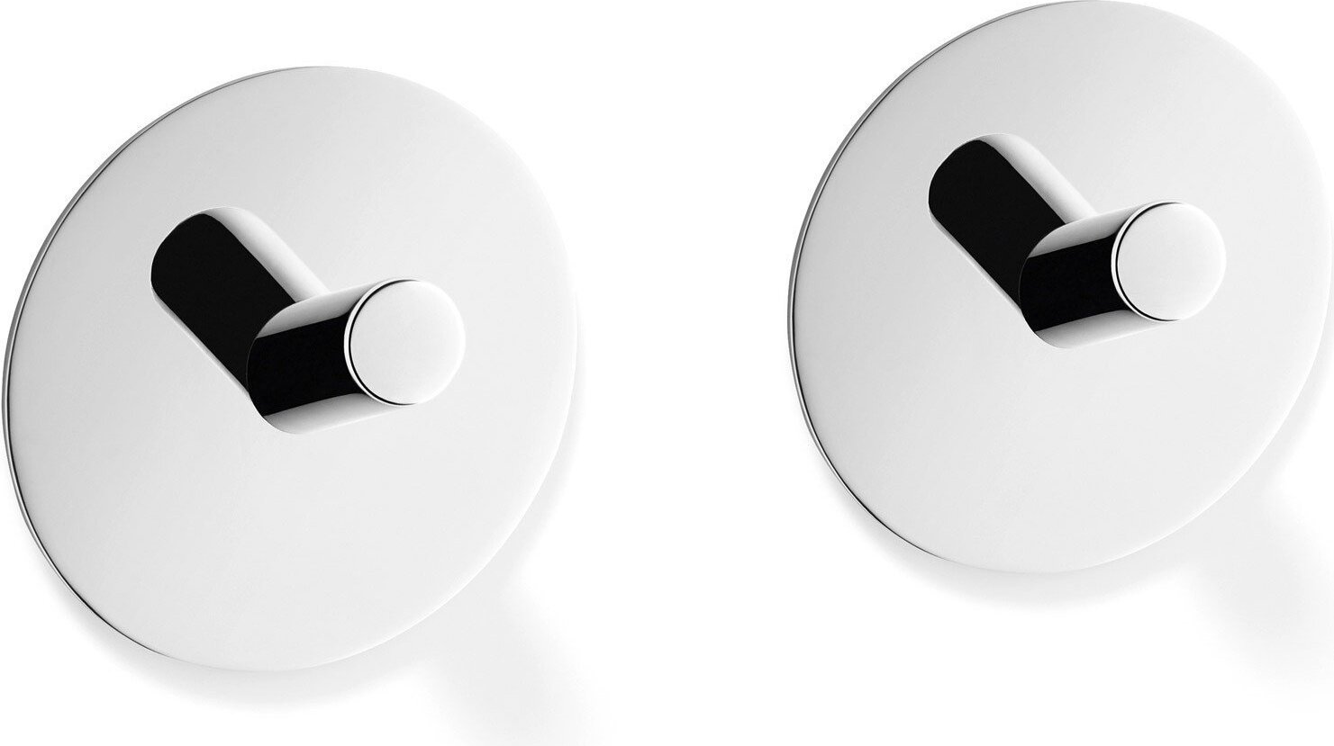 Wieszaki na ręczniki Peco okrągłe polerowane 2 szt.