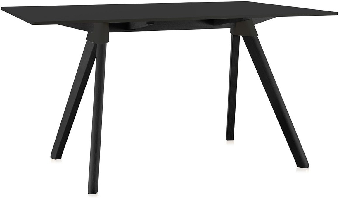 Stół Butch 129 x 75 rama czarna blat czarny