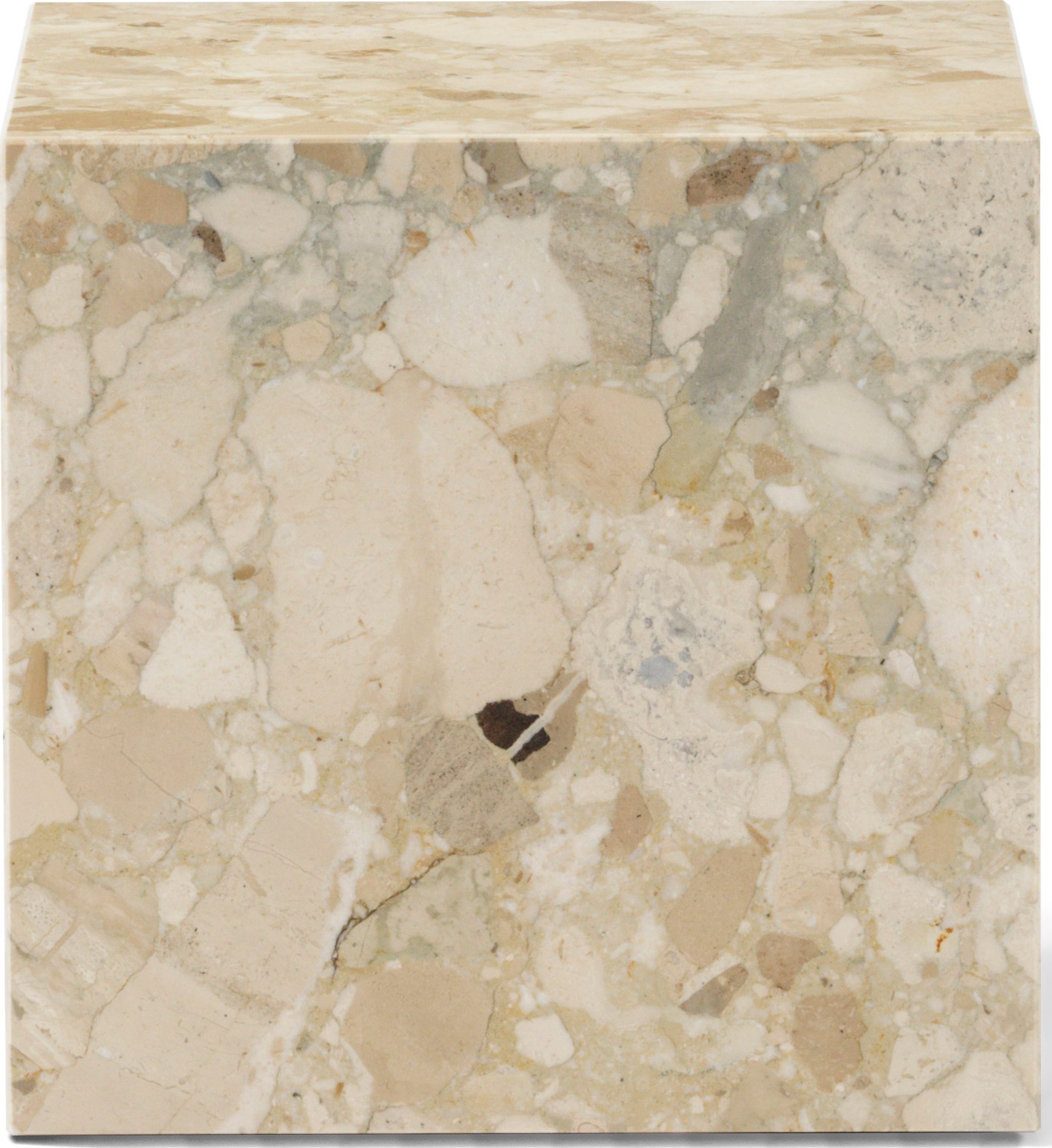 Stolik boczny Plinth Kunis Breccia 40 x 40 cm
