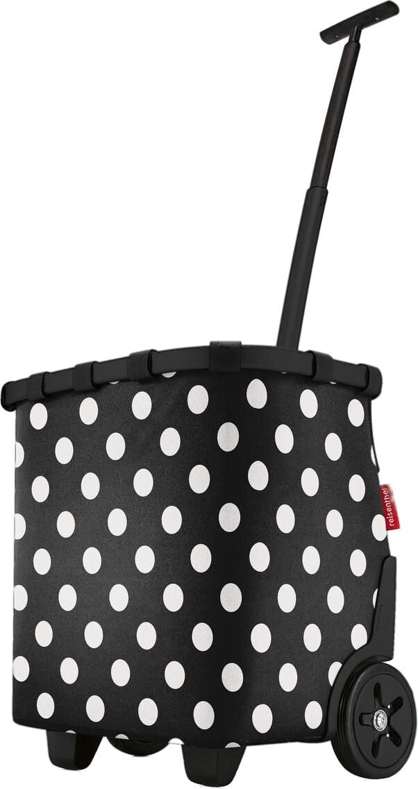 Koszyk na kółkach Carrycruiser w białe grochy