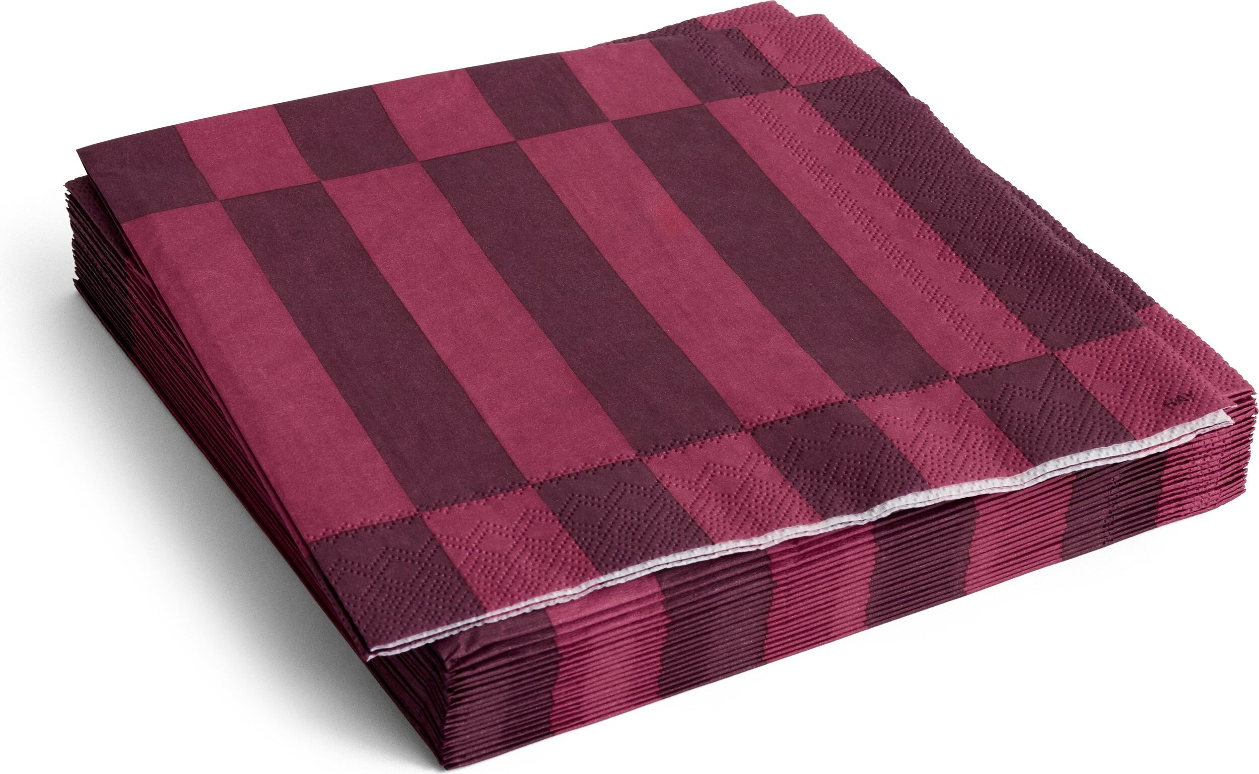 Serwetki papierowe Hay Pattern 40 x 40 cm bordowa szachownica 20 szt.