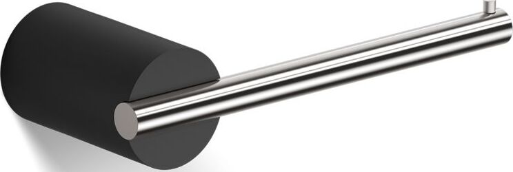 Wieszak na papier toaletowy Stone stal matowa-czarny