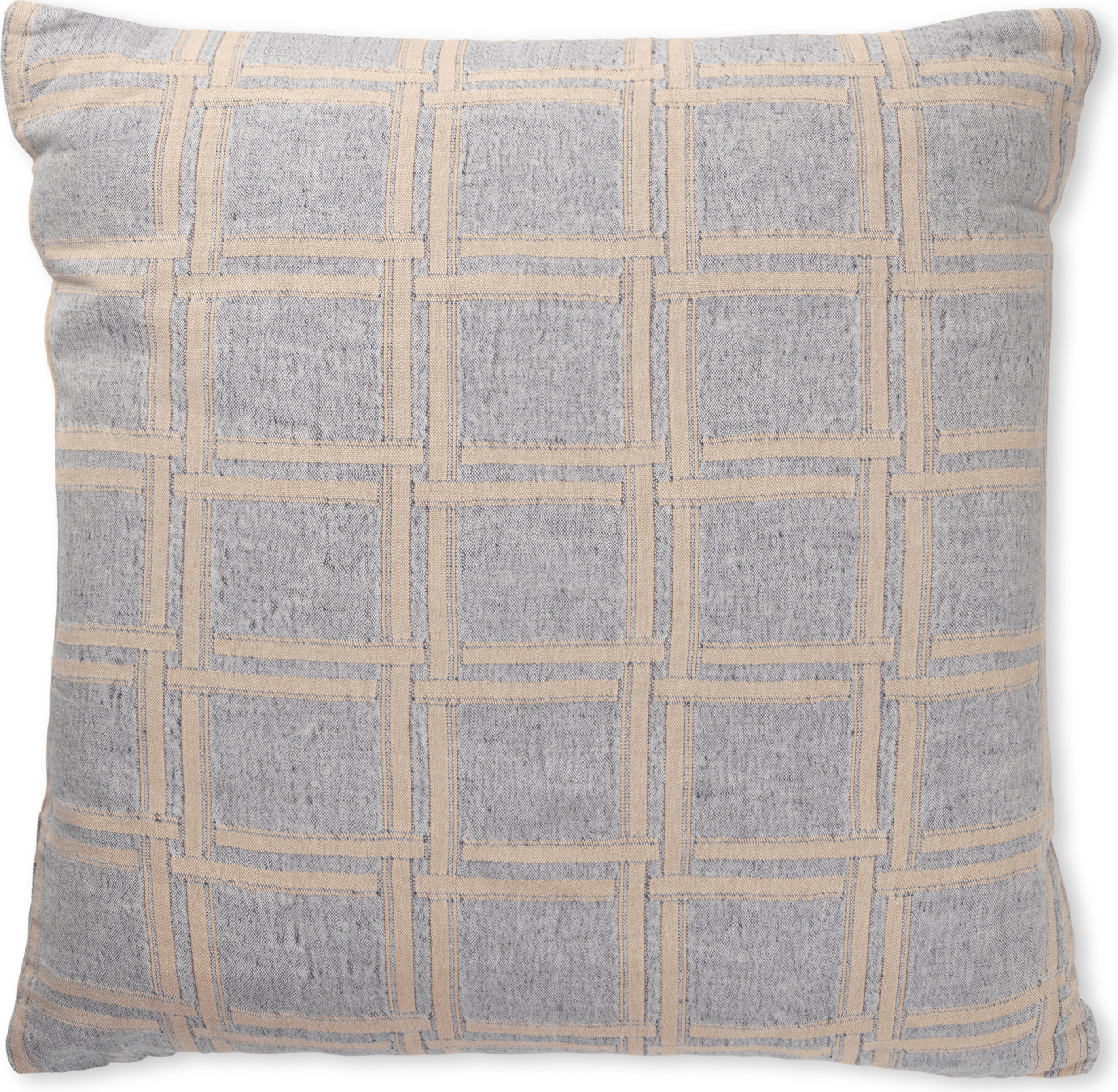 Poszewka dekoracyjna Dahlia 50 x 50 cm niebiesko-beżowa