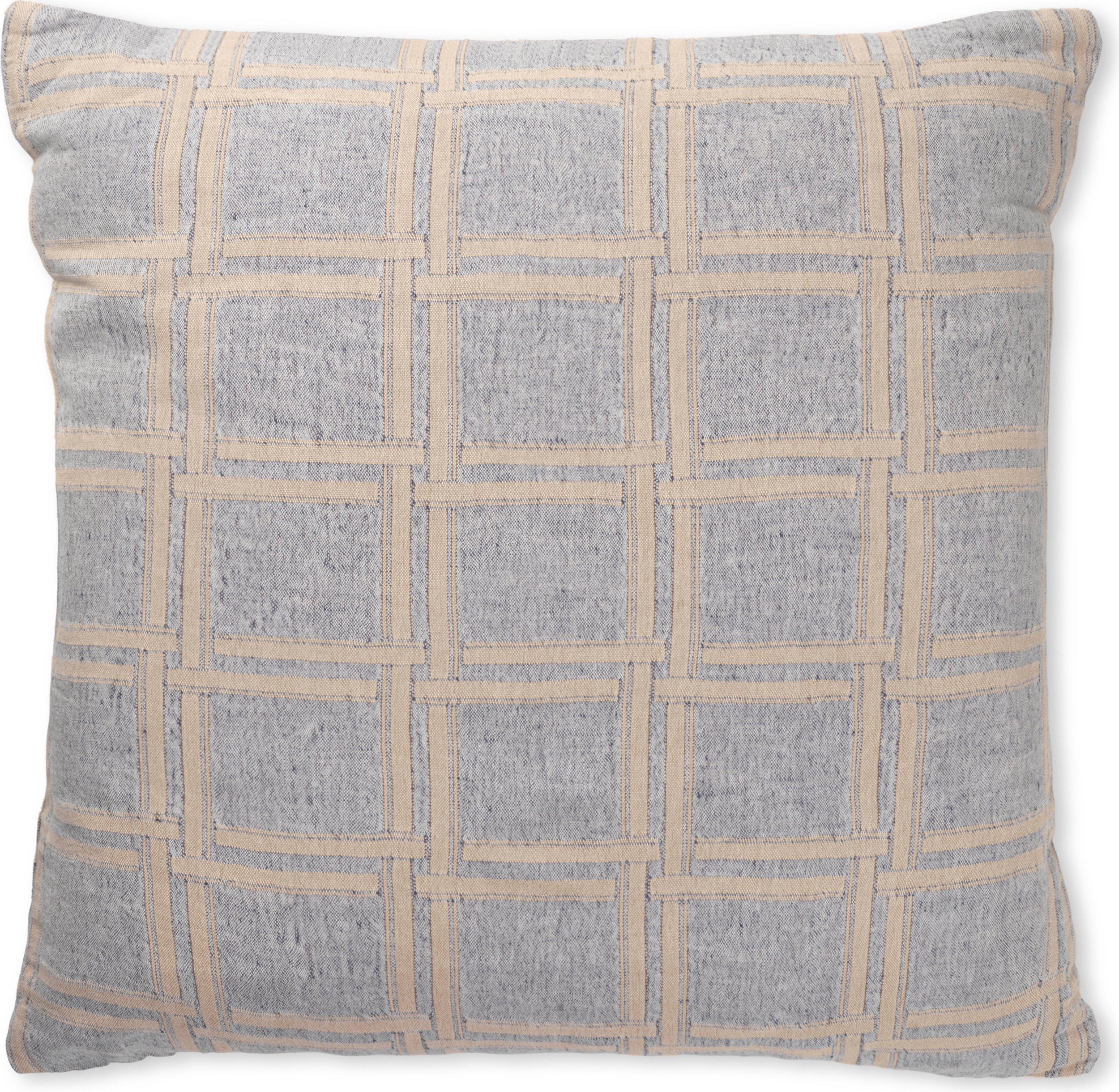 Poszewka dekoracyjna Dahlia 50 x 50 cm niebiesko-beżowa