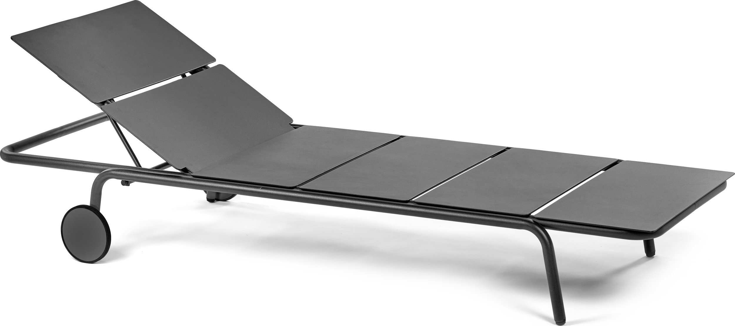 Leżak ogrodowy August 205 cm czarny