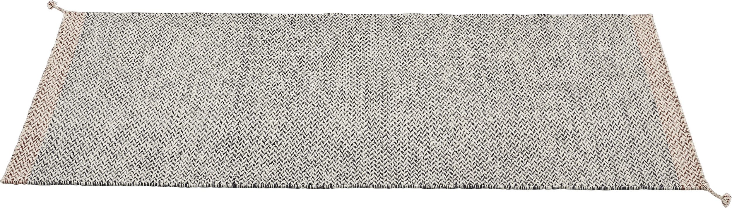 Dywan Ply 80 x 200 cm czarno-biały