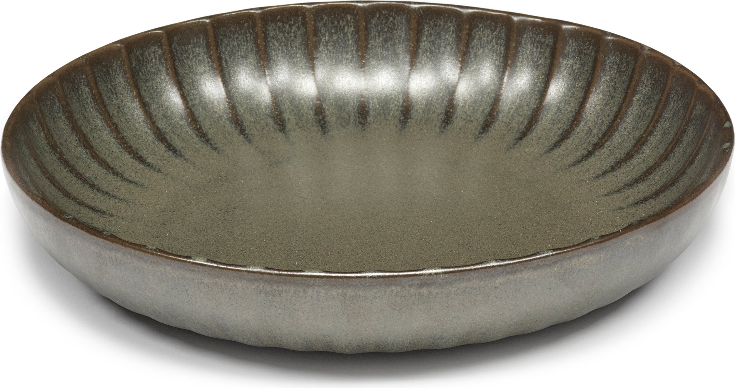 Talerz głęboki Inku 23 cm ciemnozielony