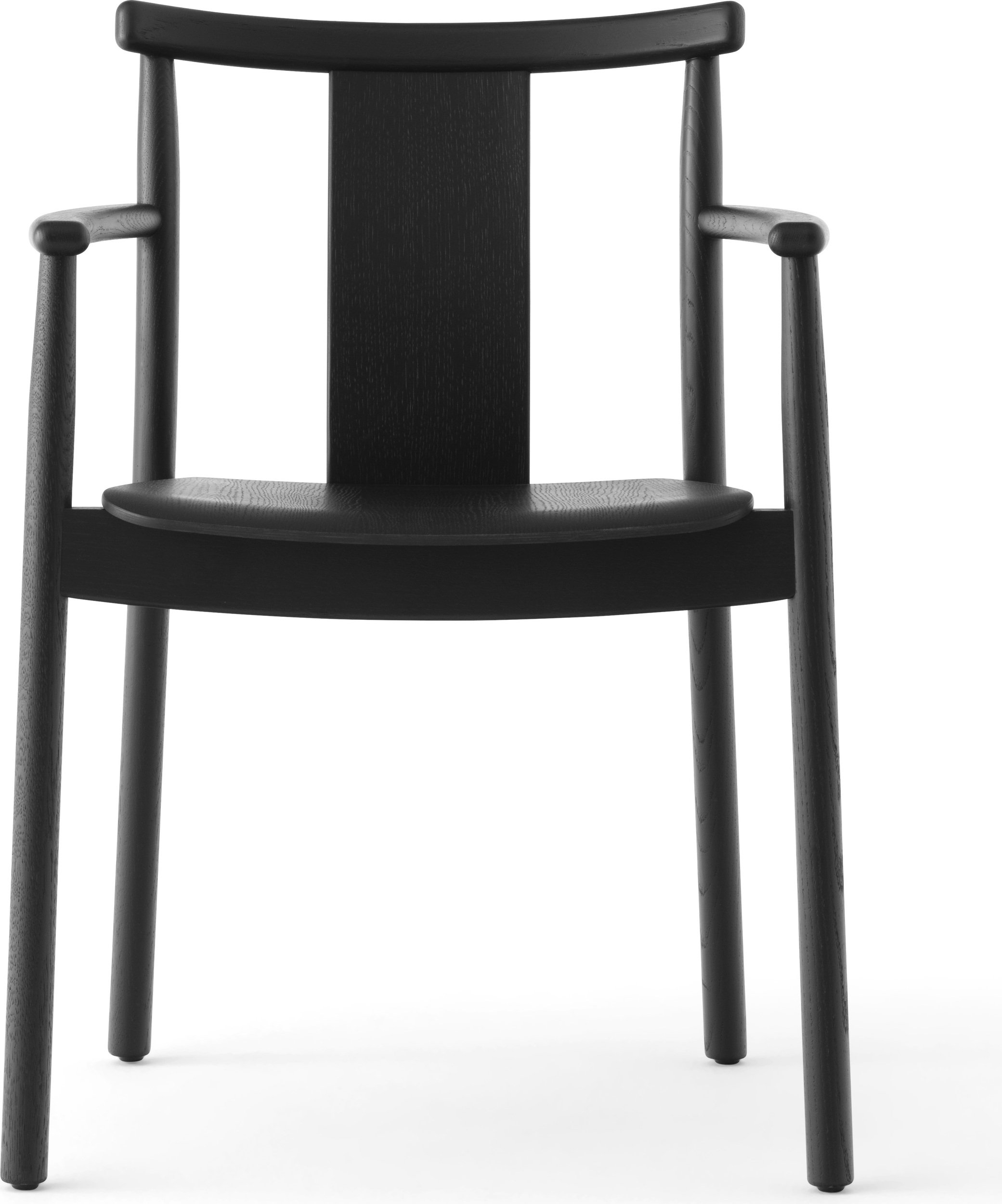 Krzesło Merkur czarny dąb z podłokietnikami