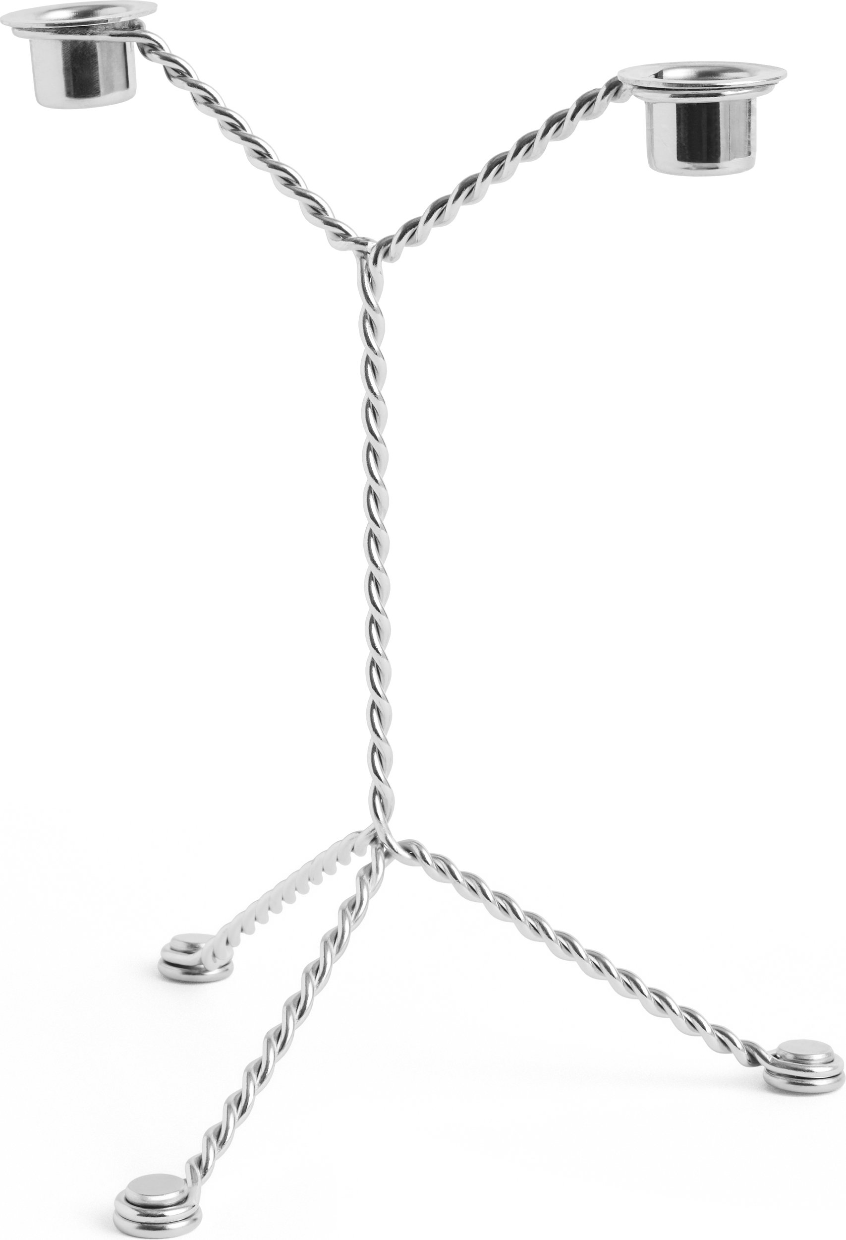 Świecznik na klasyczną świecę Wire lustrzany