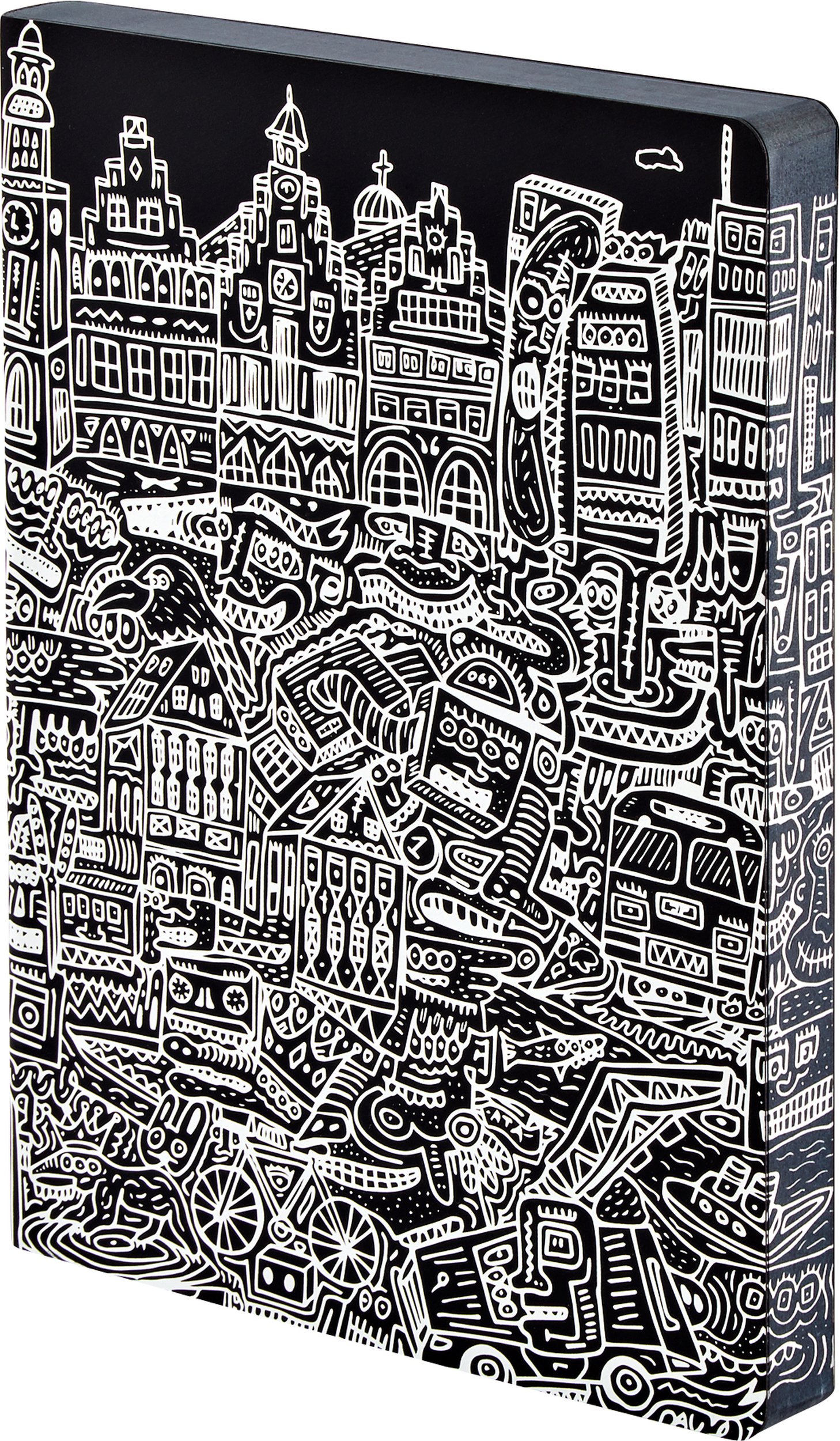 Notes w kropki Graphic Cities Frankfurt L 256 stron 120 g/m²