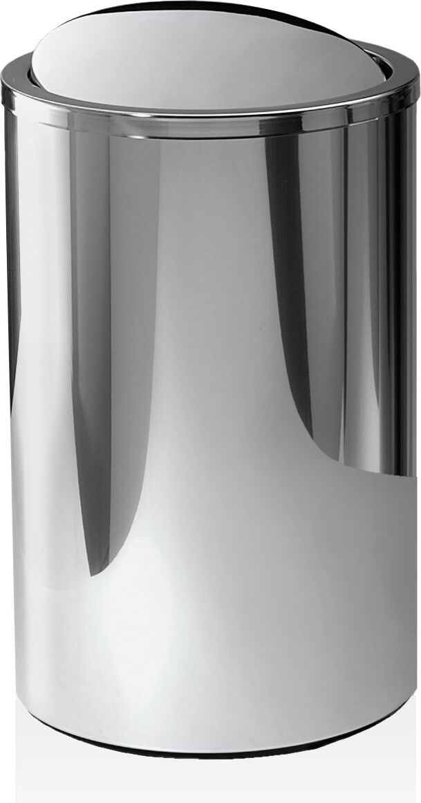 Pojemnik na pranie Decor Walther okrągły 58 cm stal polerowana z klapką