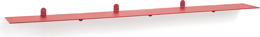 Półka ścienna N°4 198 cm czerwona