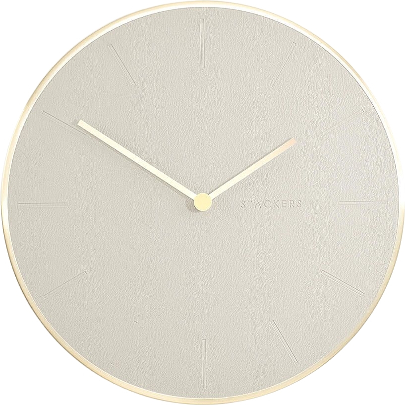 Zegar ścienny Stackers 40 cm jasnobeżowy