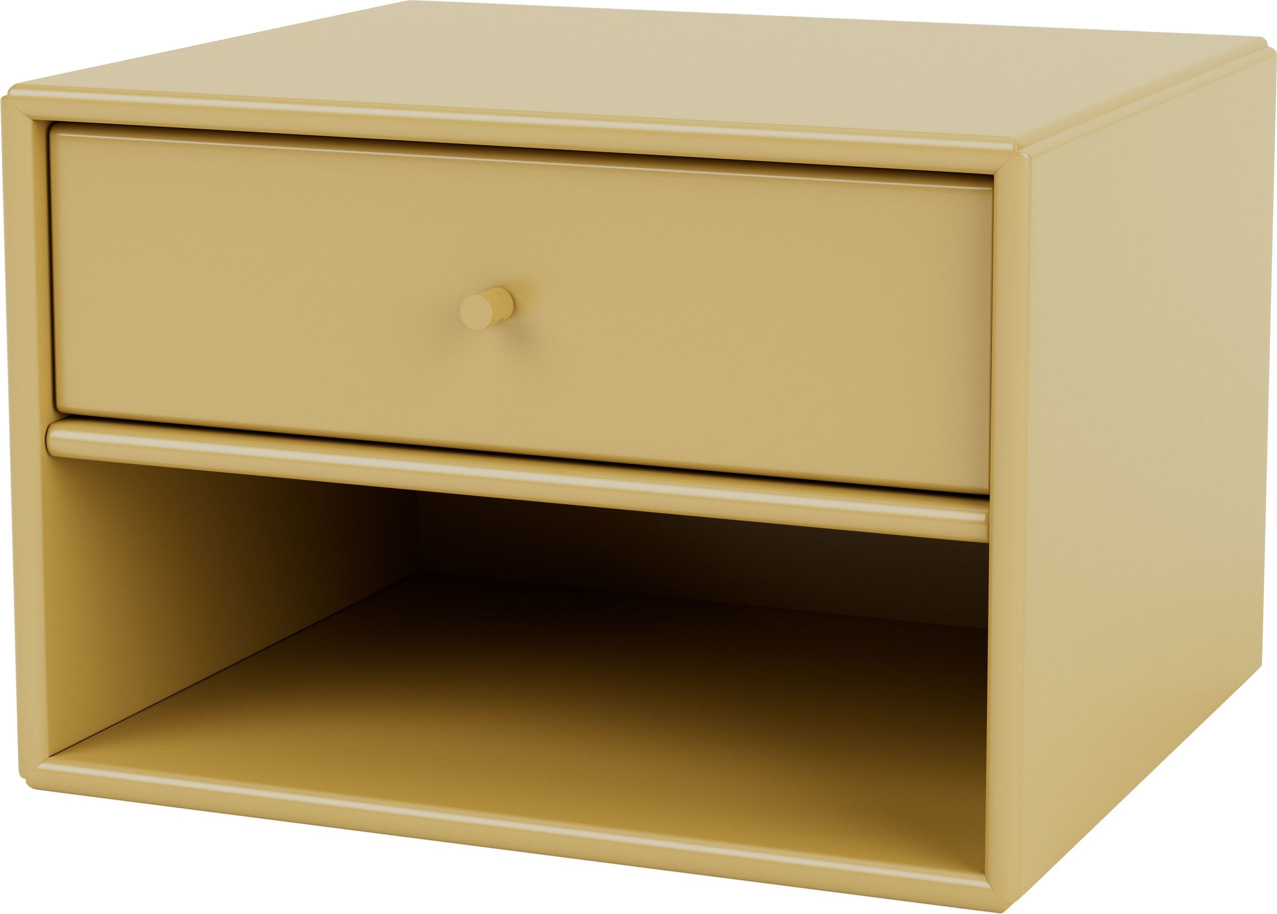 Szafka nocna wisząca Dash musztardowa