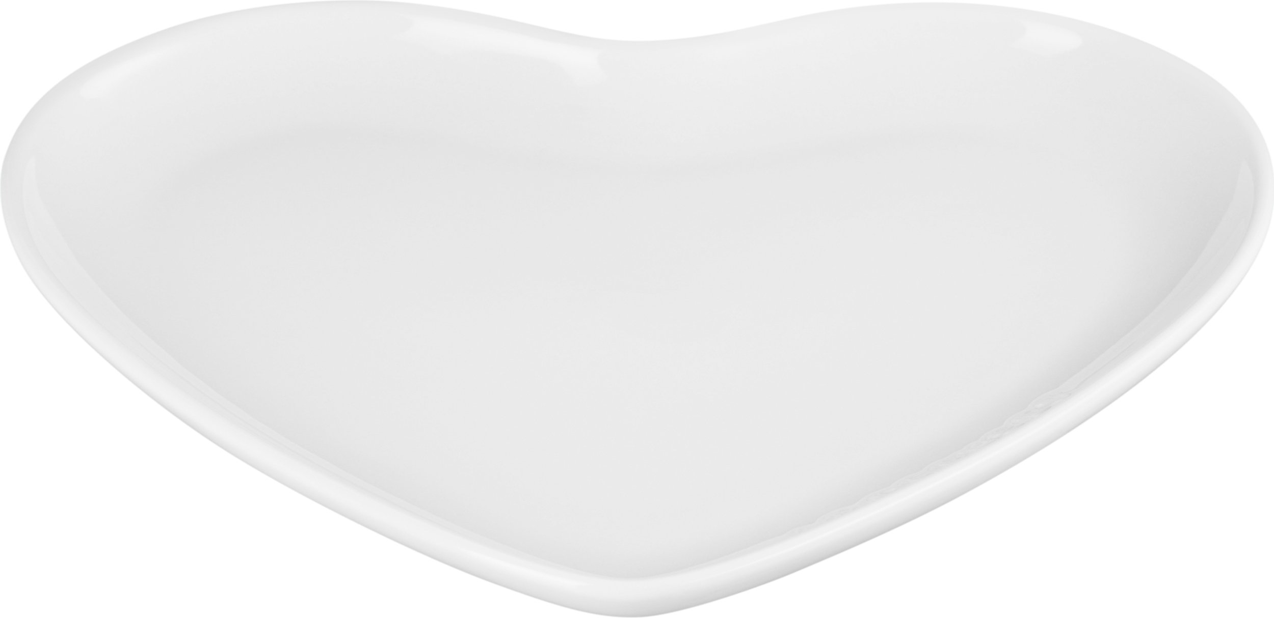 Talerz Heart 23 cm biały