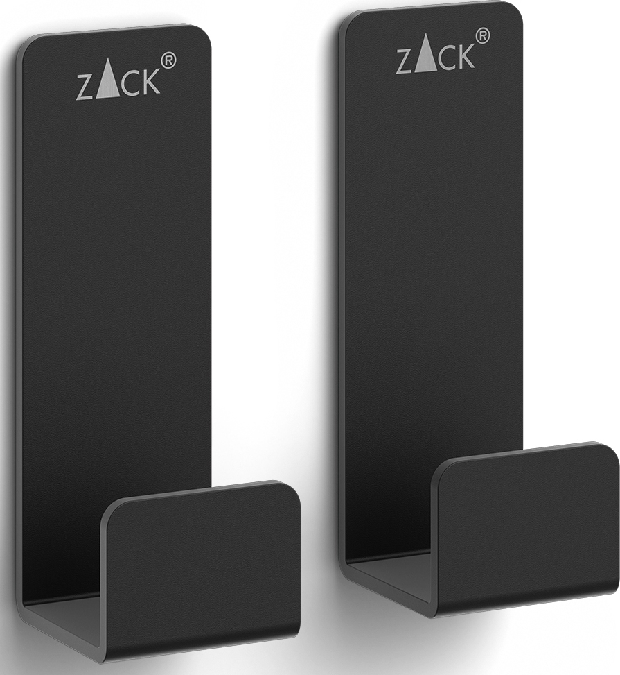 Haczyki ścienne Potes 5,5 cm czarne 2 szt.