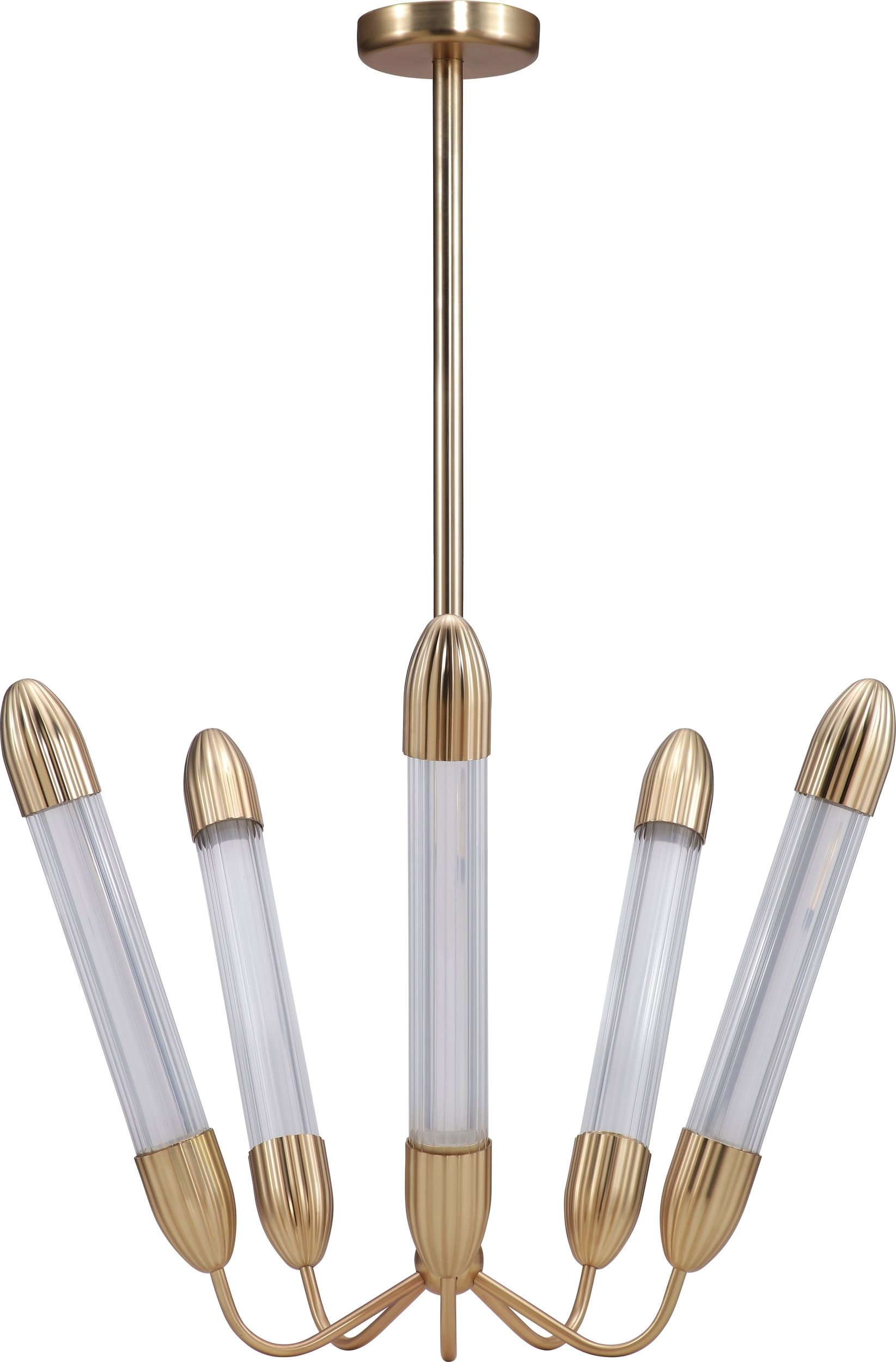 Żyrandol Lemon Squeeze 97,5 cm mosiądz pięcioramienny