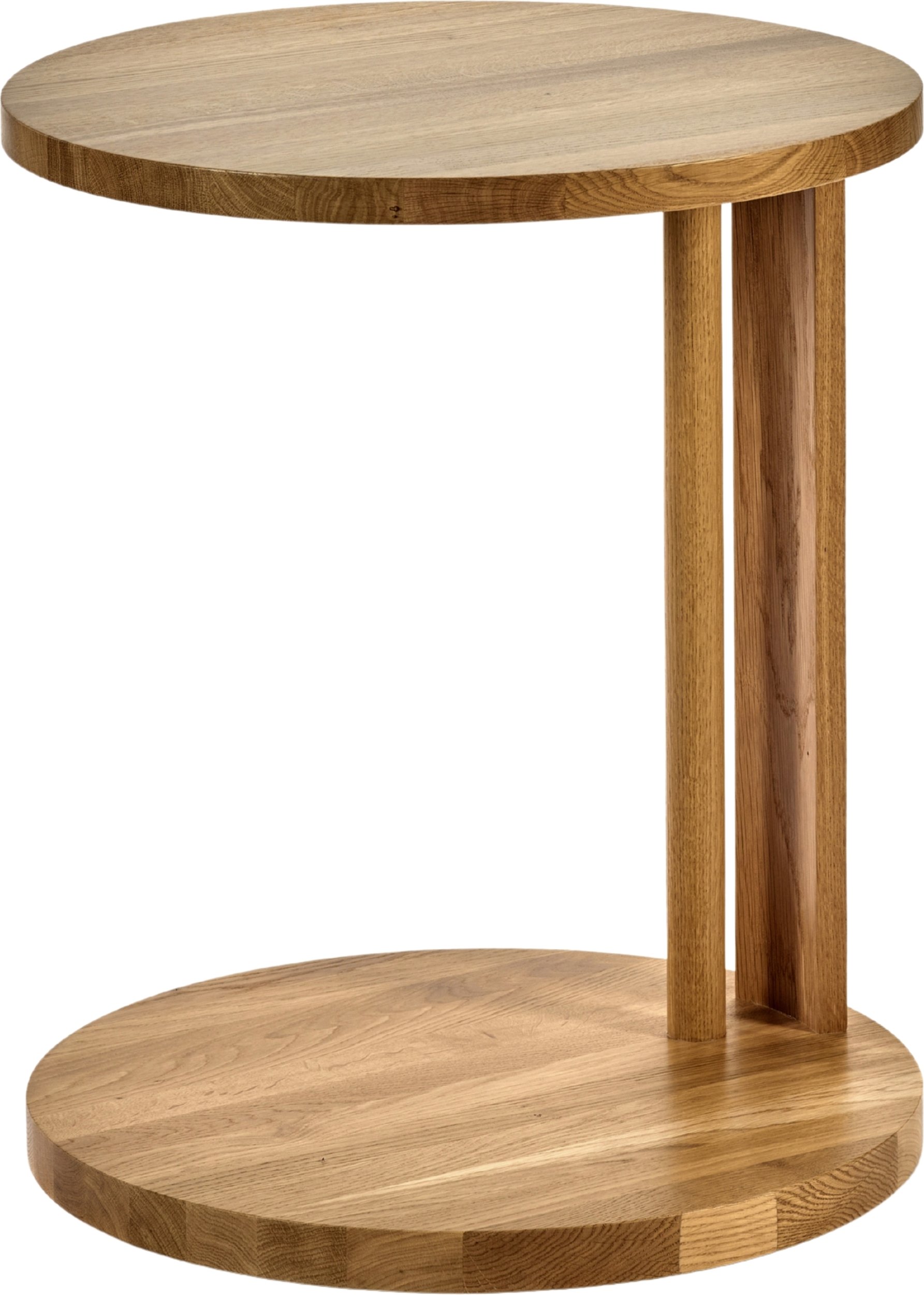 Stolik boczny Aura 62 cm naturalny drewno dębowe