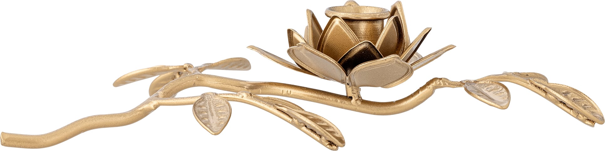 Świecznik na klasyczną świecę Gretchen złoty