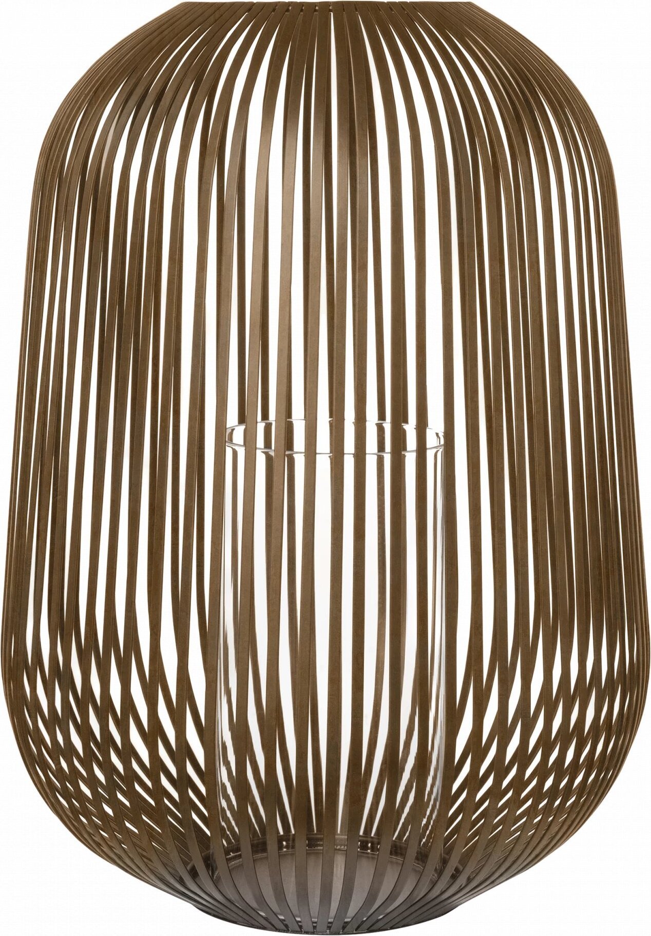 Lampion Lito 45 cm rdzawy brąz