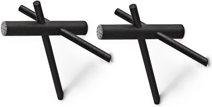 Wieszak Sticks Normann 2 szt. czarny