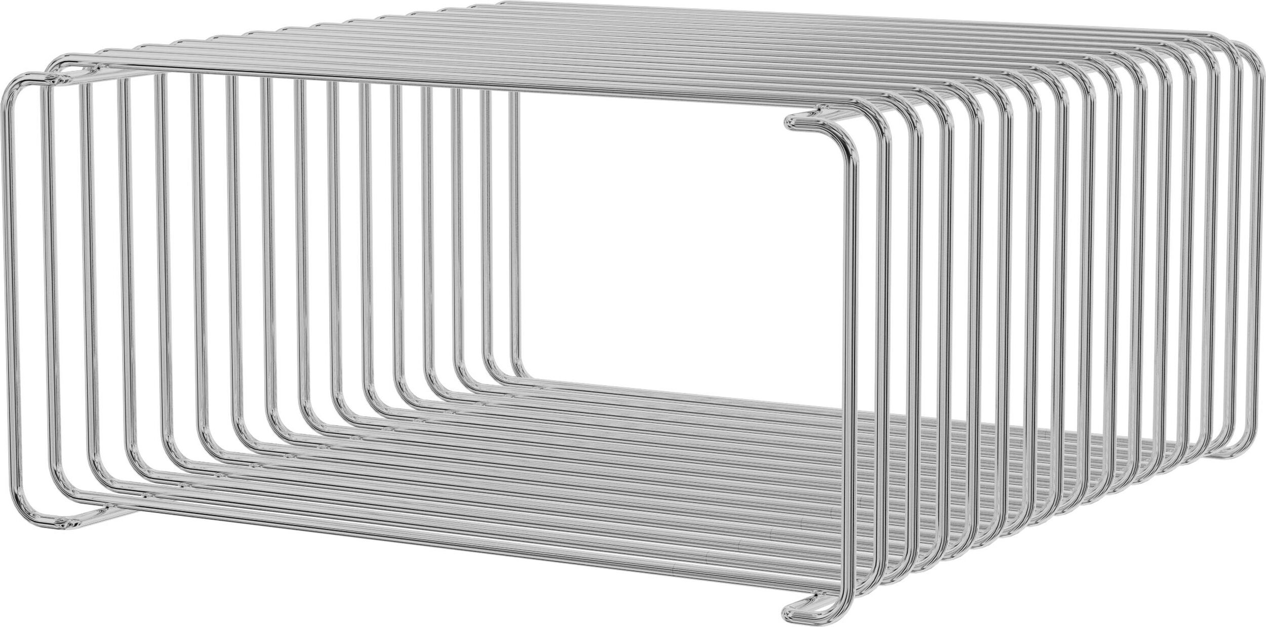 System modułowy Panton Wire 34,8 x 34,8 x 17,2 cm chromowany
