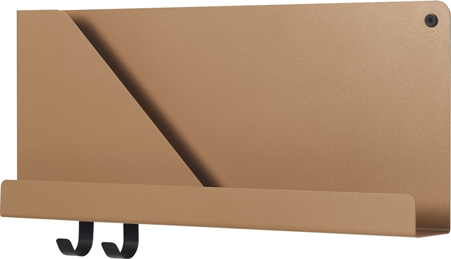 Półka ścienna Folded 51 x 22 cm pomarańczowa