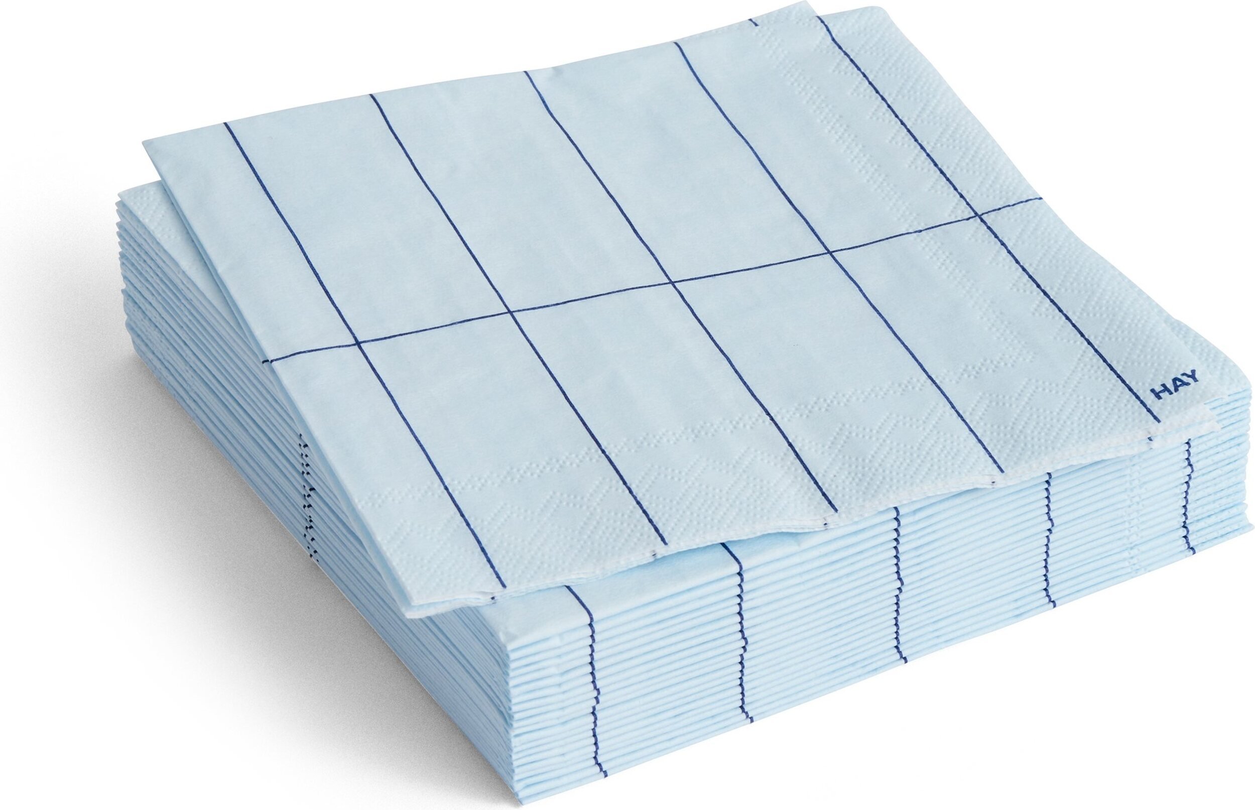 Serwetki papierowe Hay Pattern 25 x 25 cm błękitna kratka 20 szt.