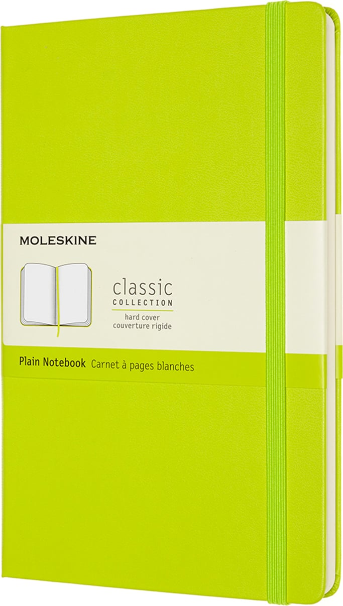 Notes gładki Moleskine L limonkowy