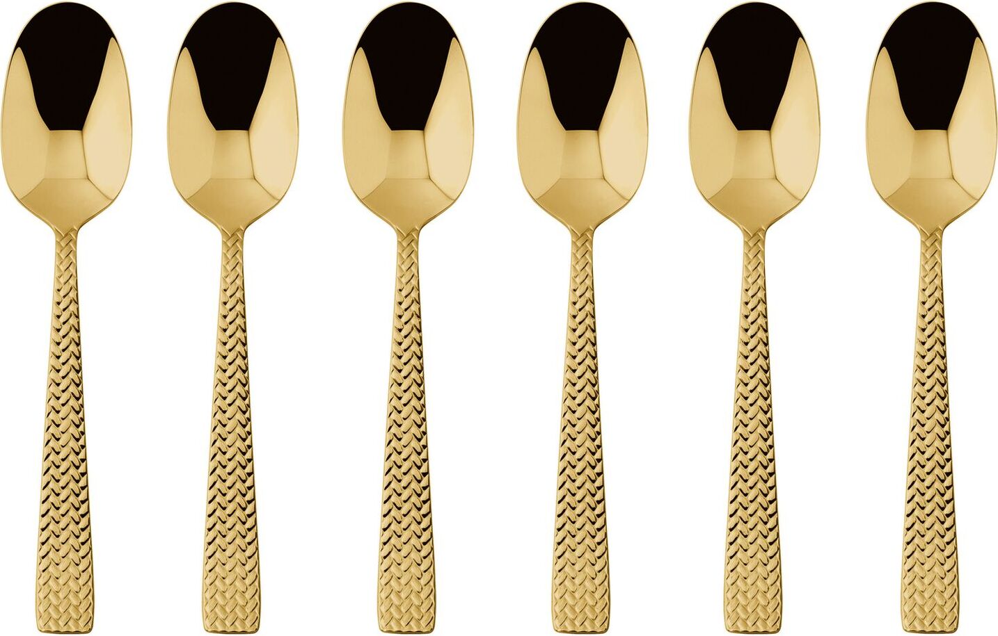 Łyżeczki do espresso Cortina złote 6 szt.