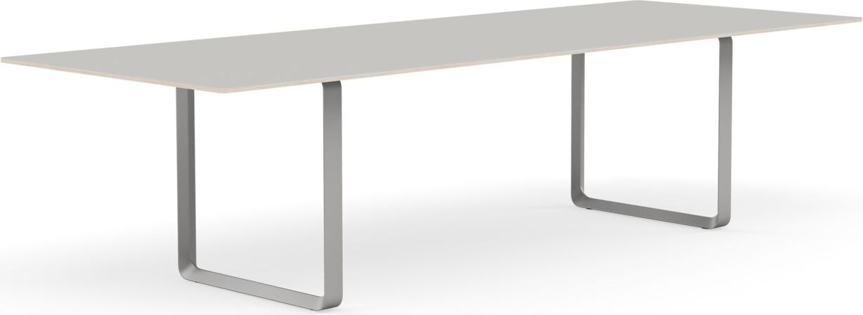 Stół Muuto 295 x 108 cm szary linoleum nogi szare