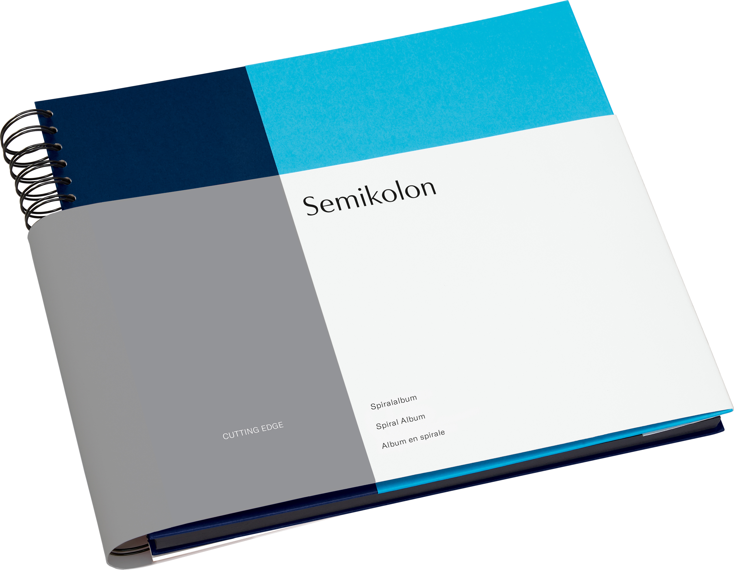 Album na zdjęcia Spiral Cutting Edge granatowo-niebieski