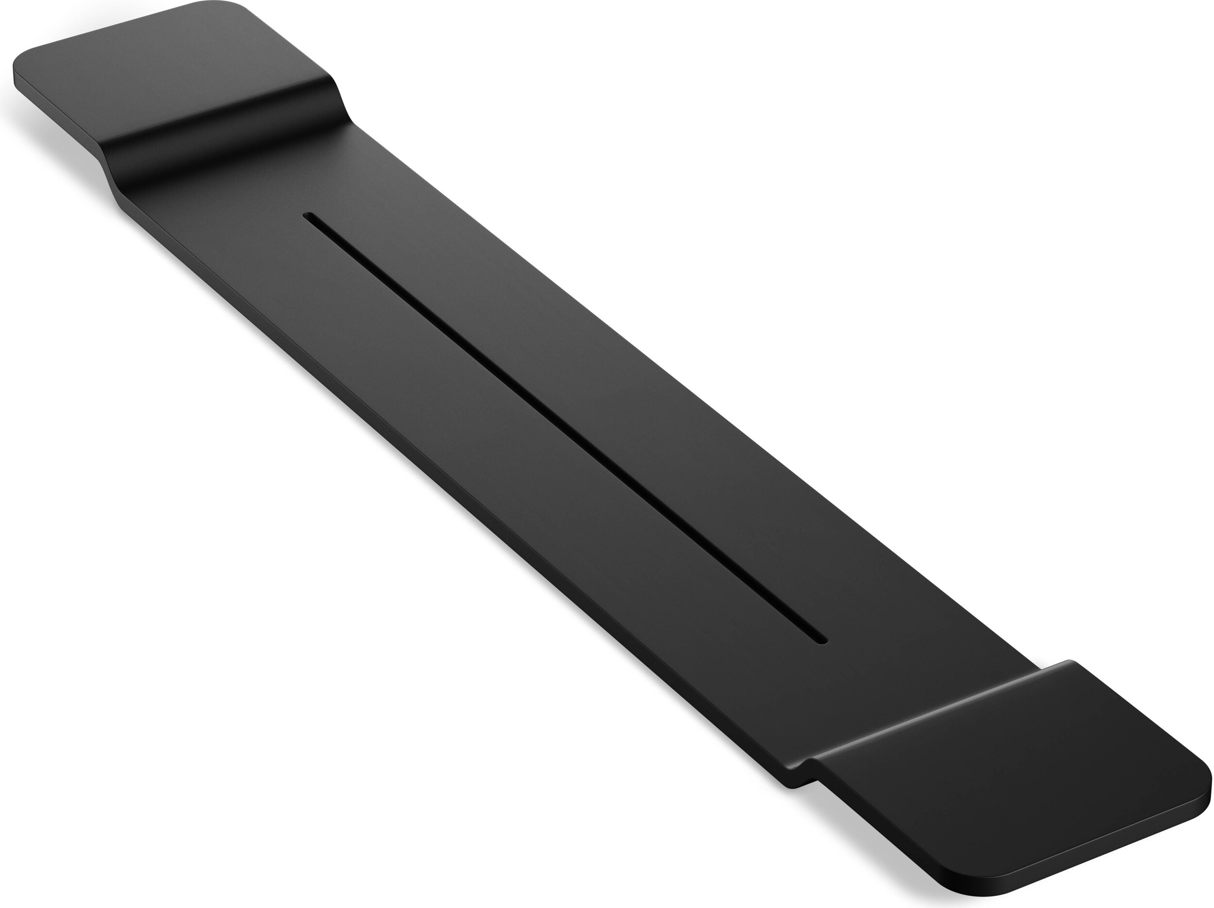 Półka na wannę Stone czarny mat