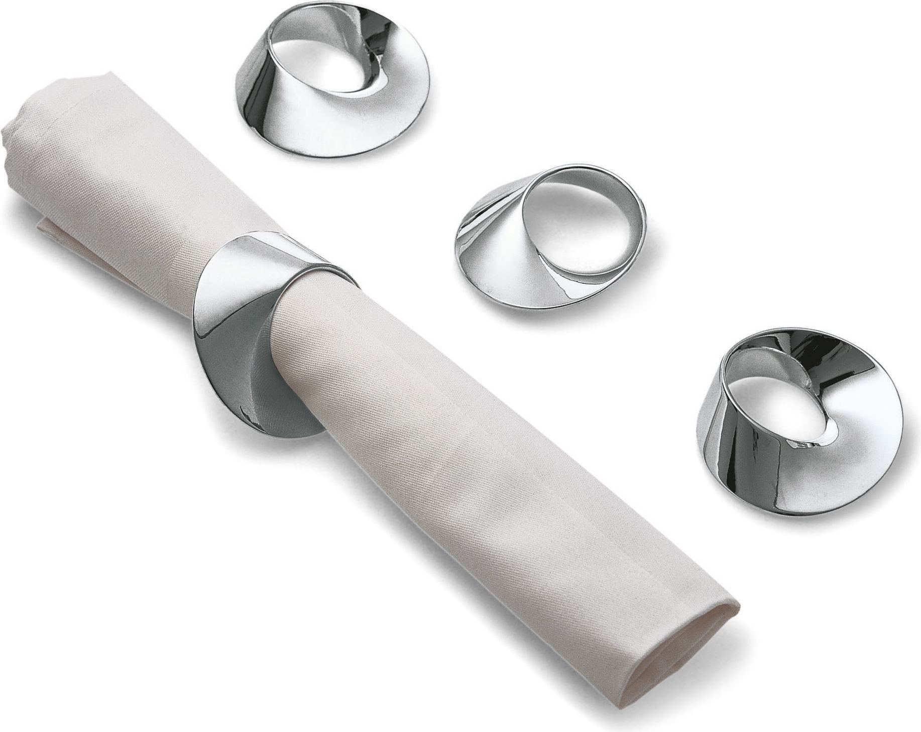 Obrączki na serwetki Swirl 4 szt.