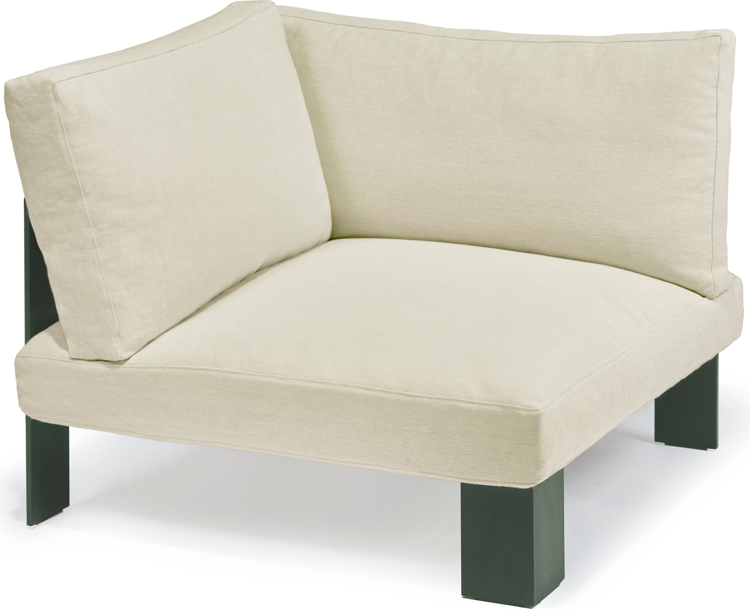 Narożnik ogrodowy sofy modułowej Serax 91 cm kredowy