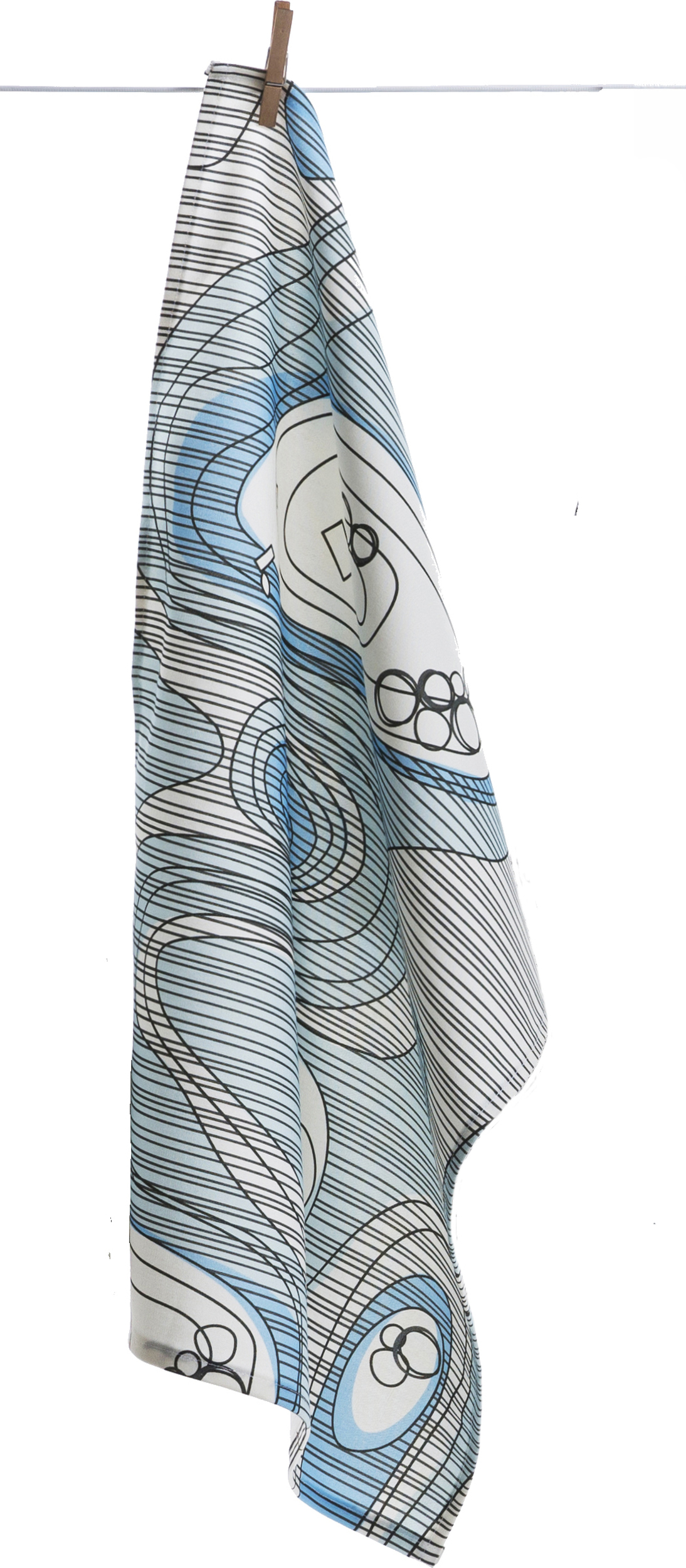 Ścierka kuchenna Sweden from Above Archipelago 50 x 70 cm niebieska