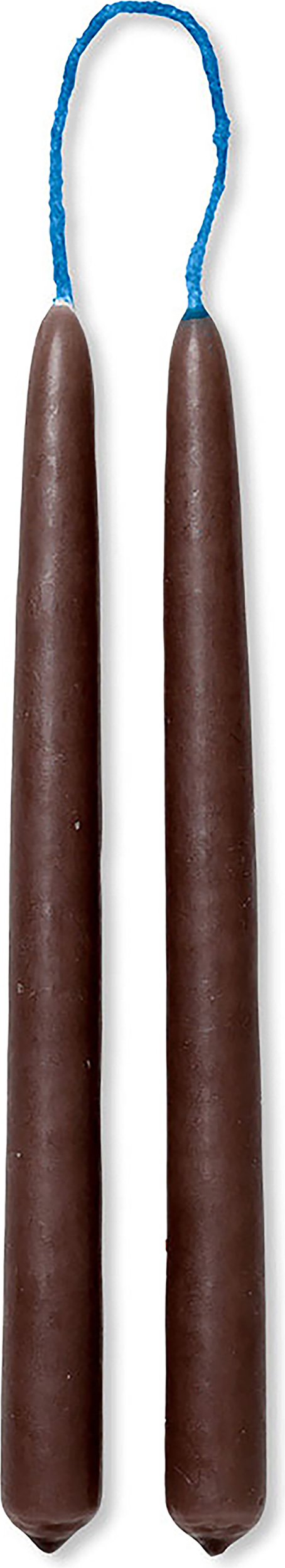 Świece Dipped 15 cm brązowe 8 szt.